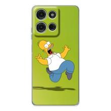 Чехол с Симпсонами для Motorola Moto G75 (VPrint)