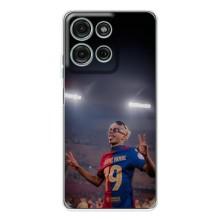 Чехол с футболистом Ламин Ямаль Motorola Moto G75 – Ямаль на стадионе