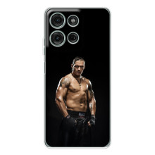 Чехол с картинкой Александр Усик для Motorola Moto G75 – Усик на черном