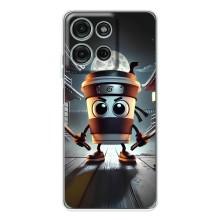 Чехол с мемом Тралалело тралала на Motorola Moto G75 – Капучино асасино