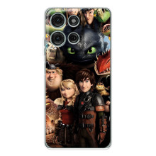 Чехол как приручить дракона на Motorola Moto G75 – Персонажи дракона