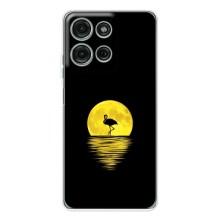 Летний Чехол на Motorola Moto G75 – Желтый Закат