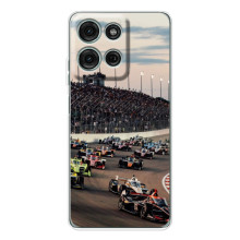 Чехол с прнтом Формула 1 на Motorola Moto G75 – Гонка Формула-1