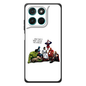 Чехлы для Motorola Moto G77 (Для Христиан) – Иисус супергерой