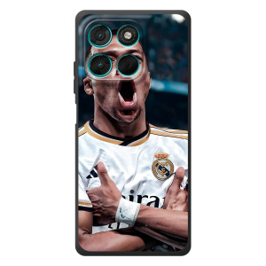 Чехол (TPU) с Футболистом на Motorola Moto G77 – Гол Мбаппе