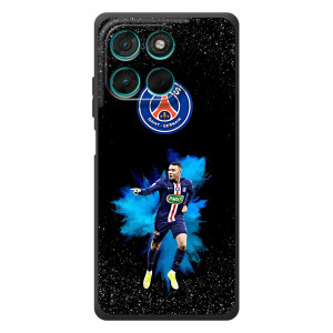Чехол (TPU) с Футболистом на Motorola Moto G77 – Мбаппе ПСЖ