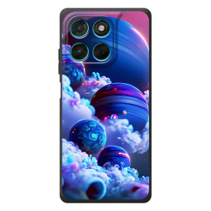 Чехлы КОСМОС для Motorola Moto G77 – Синие планеты