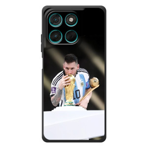 Чехлы Лео Месси Аргентина для Motorola Moto G77 (Кубок Мира)