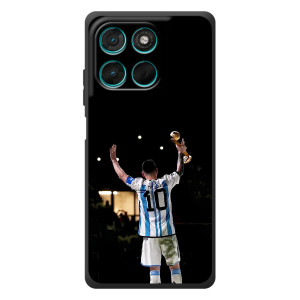 Чехлы Лео Месси Аргентина для Motorola Moto G77 (Лео Чемпион)