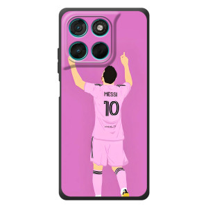 Чехлы Лео Месси в Майами на Motorola Moto G77 (Празднование Месси)