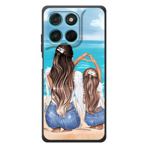 Чехол с печатью для Motorola Moto G77 - (Мама с ребенком) (AlphaPrint)