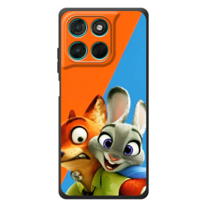 Чехлы ЗВЕРОПОЛИС для Motorola Moto G77 (Ник и Хопс)