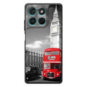 Чехол Биг-Бен на Мото Джи77 – Красный автобус