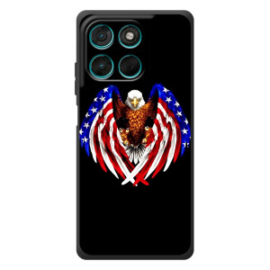 Чохол Прапор USA для Motorola Moto G77 – Крила США