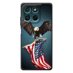 Чохол Прапор USA для Motorola Moto G77 – Орел і прапор