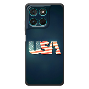 Чохол Прапор USA для Motorola Moto G77 – USA