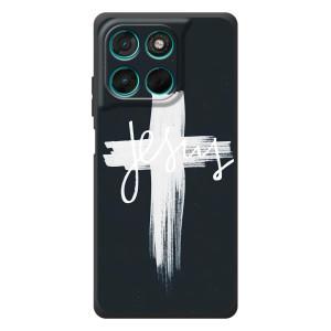 Чехол для Motorola Moto G77 (AlphaPrint) - (Христианские)