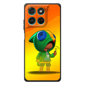 Чехол Бравл Старс для Motorola Moto G77 – LEON в кофте