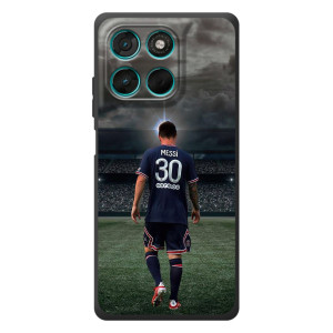 Чехол Месси футболист для Motorola Moto G77 – Месси в ПСЖ