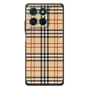 Чехол с Брендами одежды на Мото Джи77 – Burberry стиль
