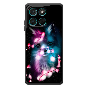 Чехол с Лисичкой для Motorola Moto G77 (Черная Лиса)