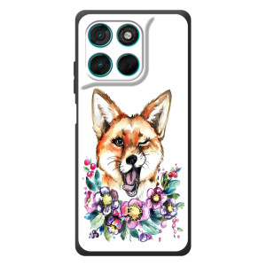 Чехол с Лисичкой для Motorola Moto G77 (Хитрая лиса)