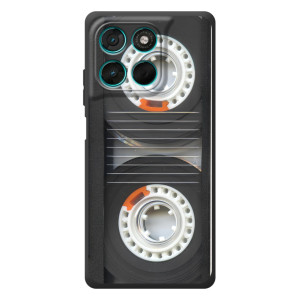 Чохол з Прикольним Принтом на Motorola Moto G77 (Касета магнітофону)