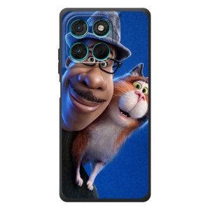 Чехол с принтом Душа на Motorola Moto G77 – Джо и кот