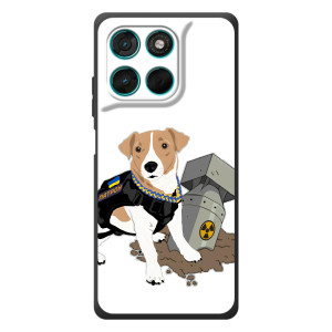 Чехол с принтом Собаки Патрон для Motorola Moto G77 (Пёс Патрон с ракетой)