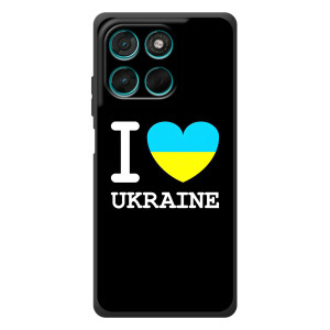Чохол з Українською символікою на Мото Джі77 – I Love Ukraine