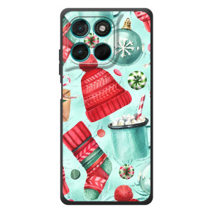 Чехол Санта Клаус для Motorola Moto G77 (Одежда)