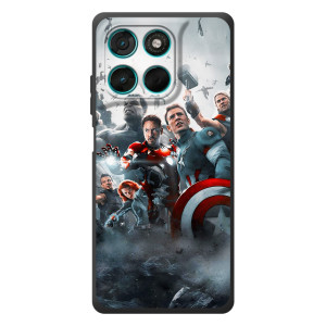 Чехол Супергерои Марвел на Мото Джи77 (Команда марвел)