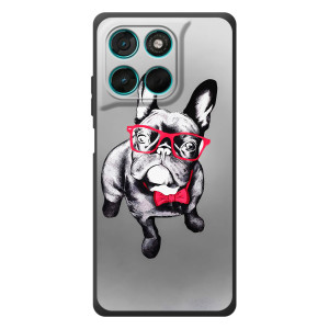 Чохол (ТПУ) Милі песики для Motorola Moto G77 (Бульдог в окулярах)