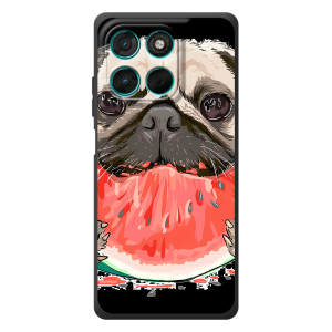 Чохол (ТПУ) Милі песики для Motorola Moto G77 (Смішний Мопс)