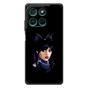 Чехлы Венсдей на Motorola Moto G77 Уэнсдей (AlphaPrint)