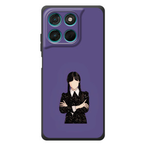 Чехлы Венсдей на Motorola Moto G77 Уэнсдей (AlphaPrint)