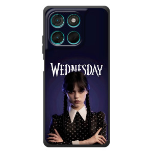 Чехлы Венсдей на Motorola Moto G77 Уэнсдей (AlphaPrint)