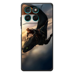 Чехол дракон Беззубик для Motorola Moto G77 – Полет Беззубика