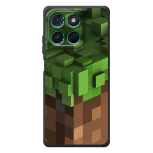 Чехол с картинками Майнкрафт для Мото Джи77 (Пиксельный Майнкрафт)