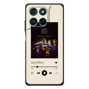 Чехол с картинкой ФК Барселона на Мото Джи77 (Игроки Берселоны)