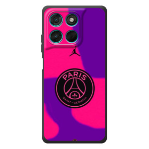 Чехол с картинкой ФК ПСЖ на Мото Джи77 – Яркий лого ПСЖ