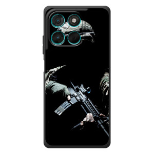 Чехол с украинским воином на Motorola Moto G77 (Украинский снайпер)