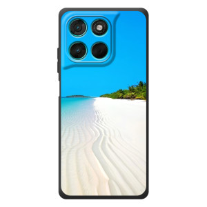 Летний Чехол на Motorola Moto G77 – Море песок