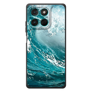 Летний Чехол на Motorola Moto G77 – Морская волна