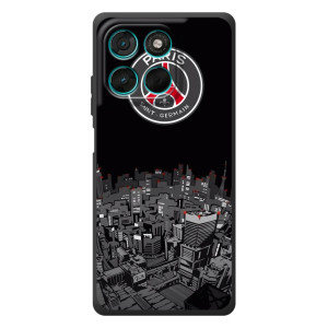 Силиконовые Чехлы принт Футбол на Motorola Moto G77 – PSG