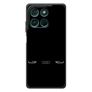 Силиконовый бампер с картинкой машины на Motorola Moto G77 – Силует Audi