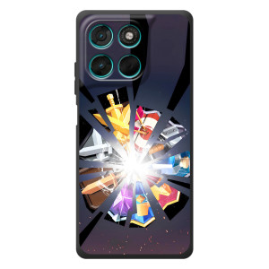 Силиконовый Чехол (атрибутика Клеш Роял) для Motorola Moto G77 (Кланы)