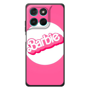 Силиконовый Чехол Барби Фильм на Motorola Moto G77 (Лого Барби)