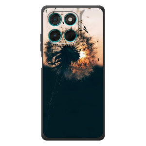 Силиконовый Чехол с одуванчиками на Motorola Moto G77 – Красивый одуванчик