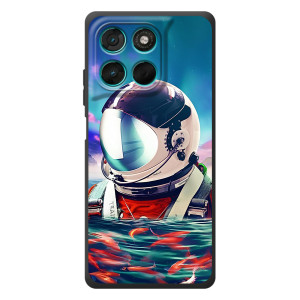 Силиконовый Чехол с принтом "Космонавты" на Motorola Moto G77